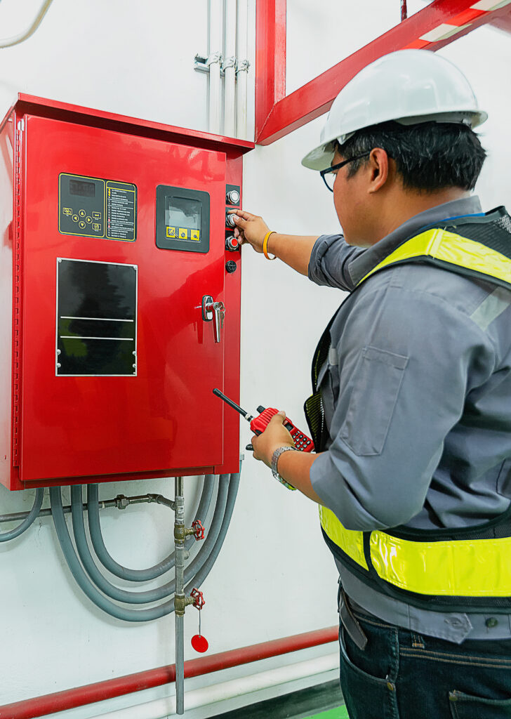 Engineer check generator pump controller for water sprinkler pip Fire system - POTS replacement